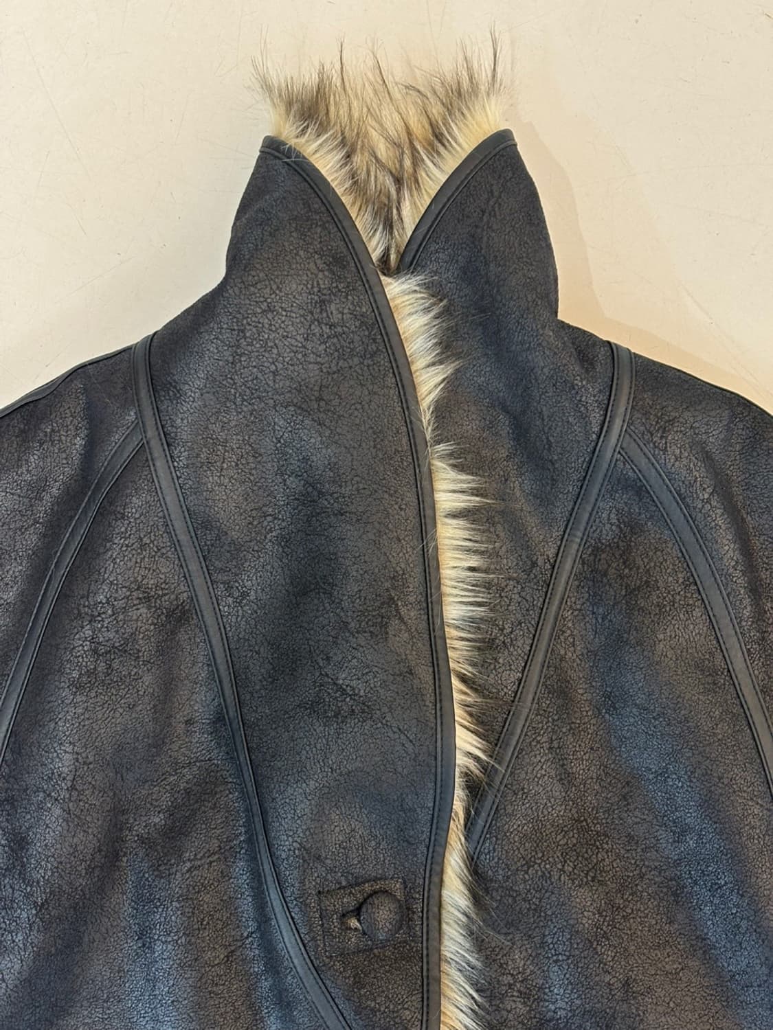 OPEN YY Faux Fur Reversible Jacket 상품이미지7