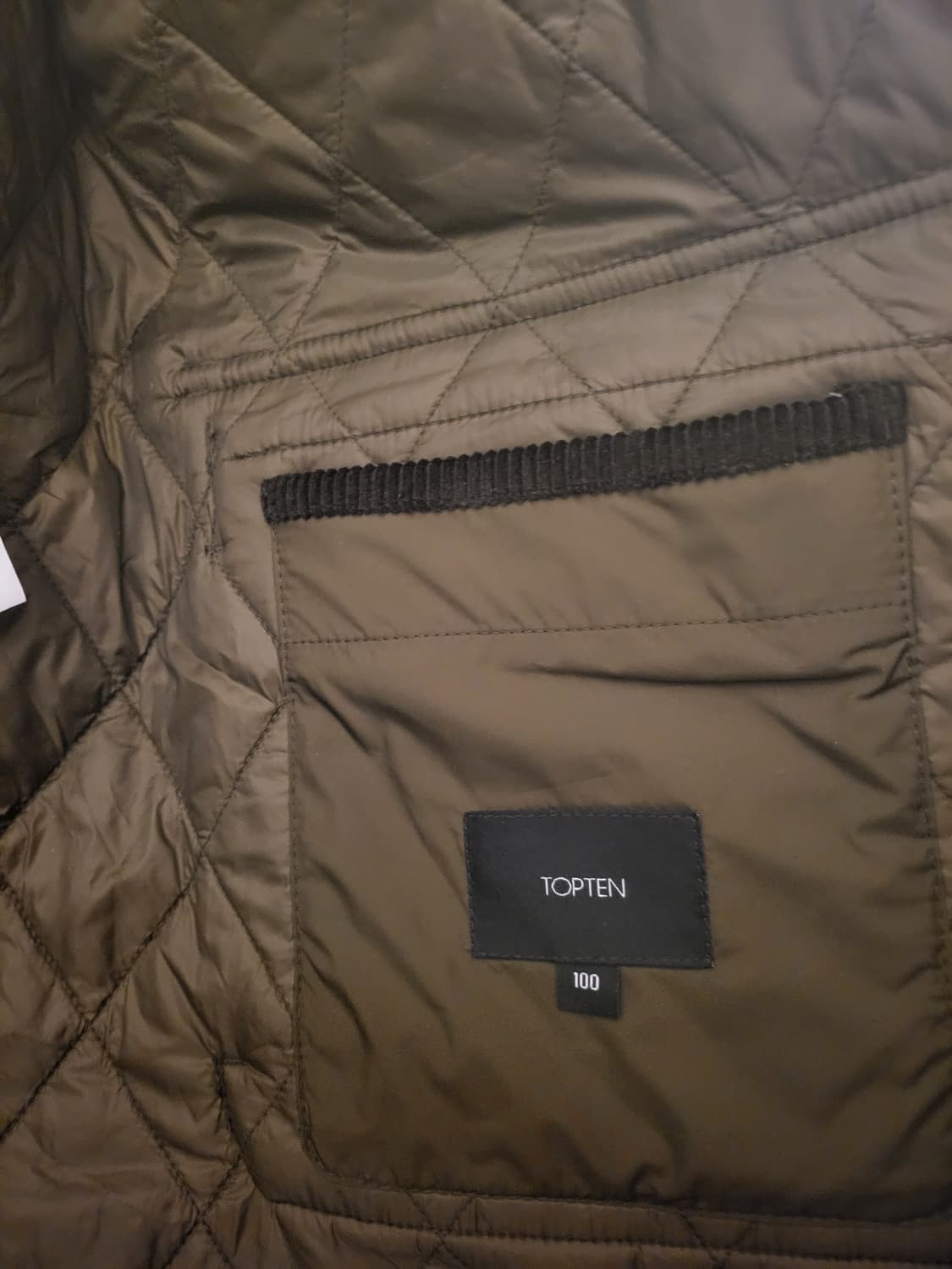[100]탑텐 코듀로이 퀼팅 자켓 상품이미지3