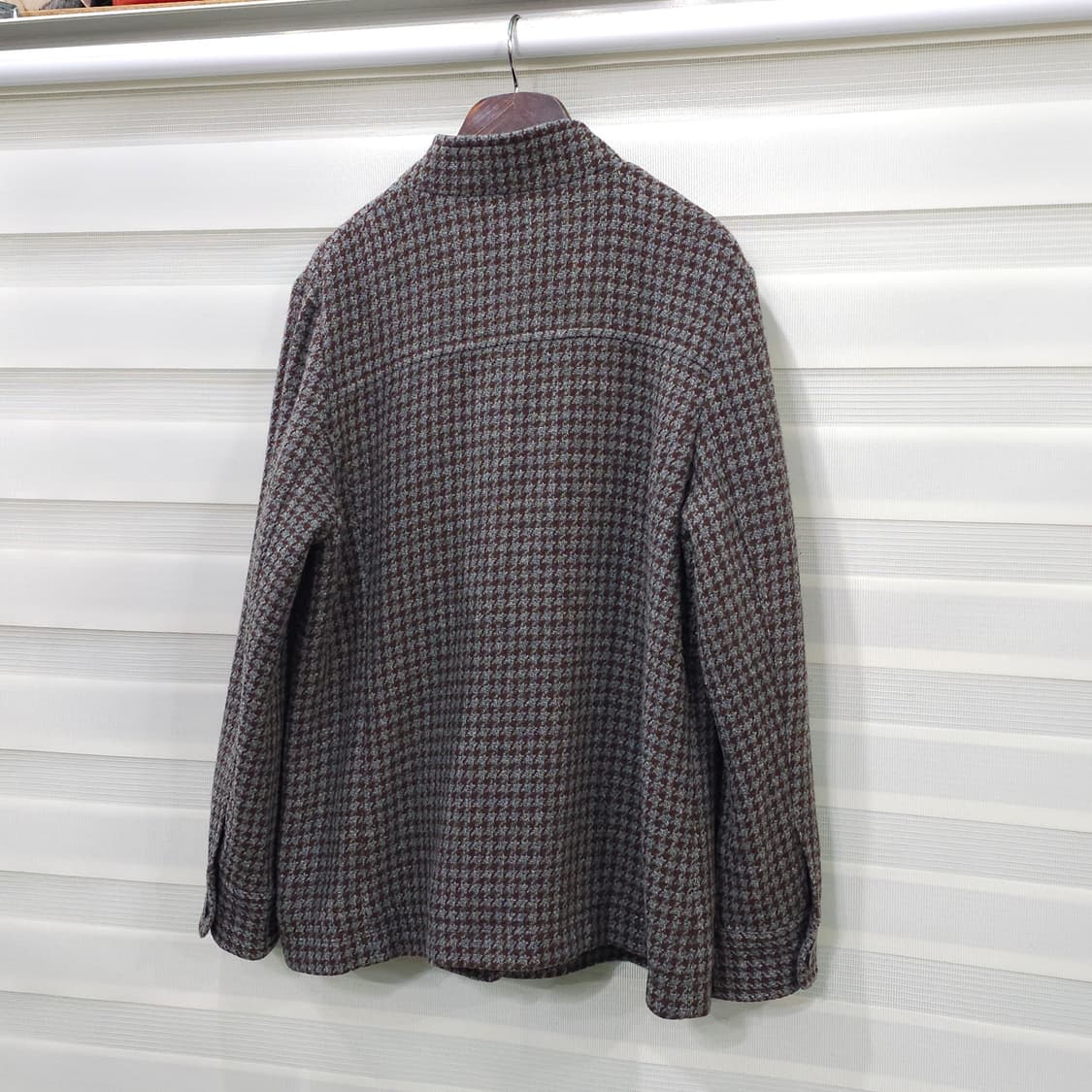 에디바우어 하운드투스 체크 자켓- 우먼L 상품이미지5