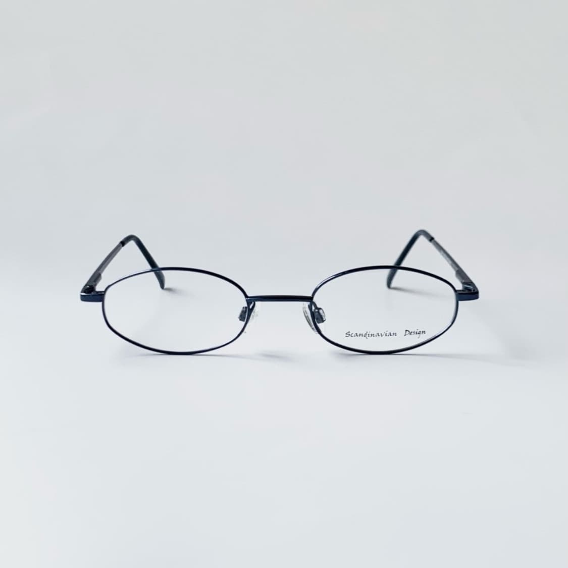 [픽키-692] 딥블루 메탈 오벌 안경 슬림 타원 미니멀 상품이미지1