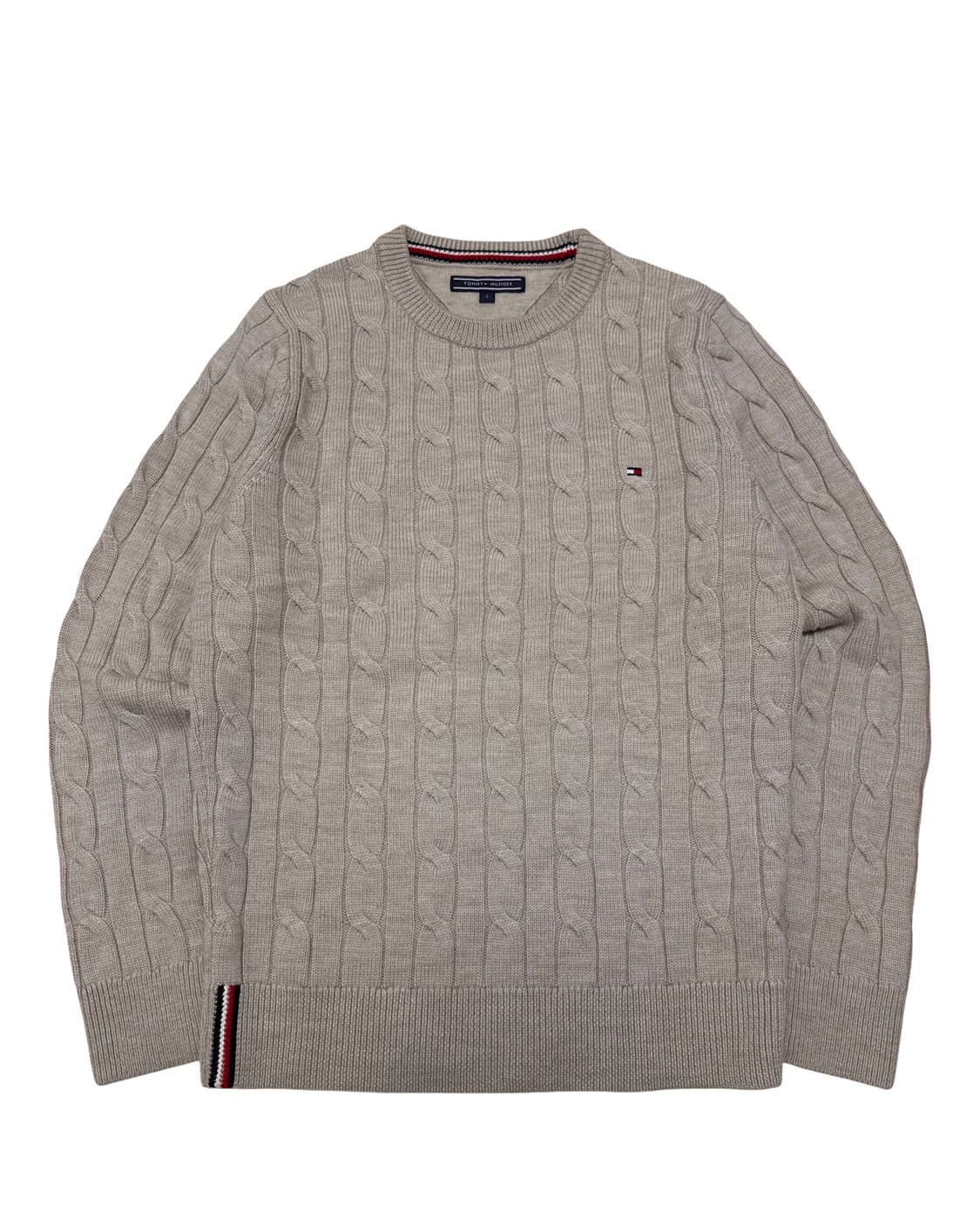 타미힐피거 베이지 케이블 니트 상품이미지1
