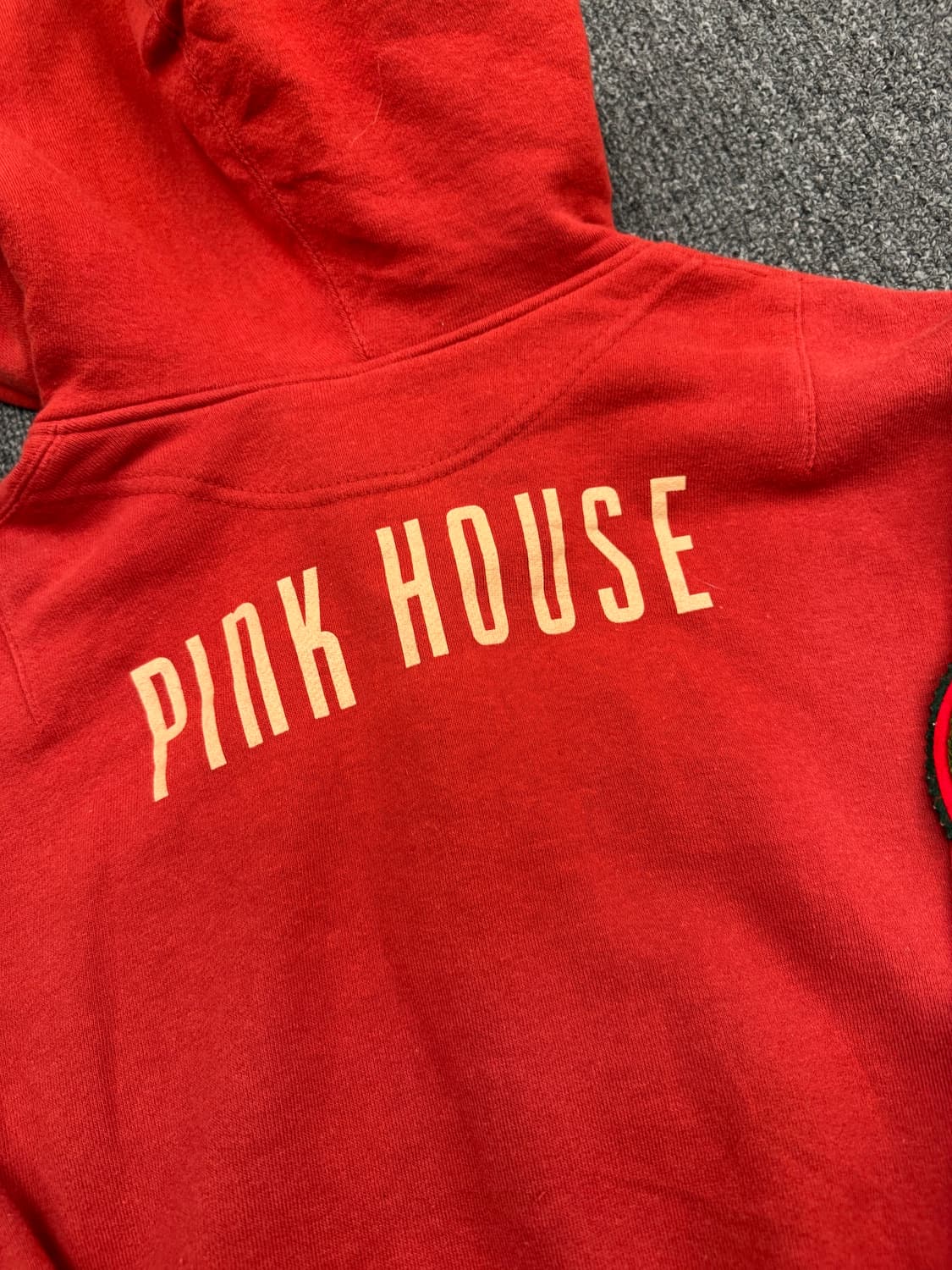 OS)Pink House 빈티지 패치 버건디 후드 자켓 상품이미지7
