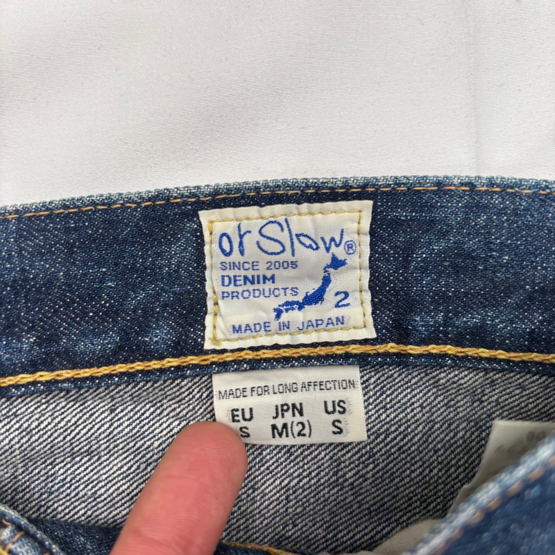오어슬로우 105 셀비지 데님 팬츠 32 inch 상품이미지7