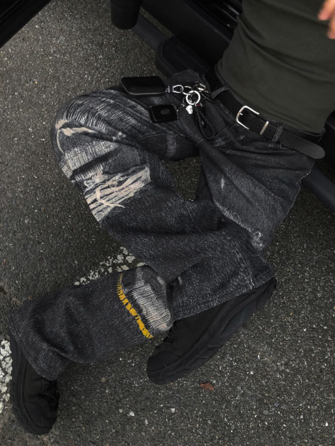 빈티지 페인팅 팬츠 상품이미지1