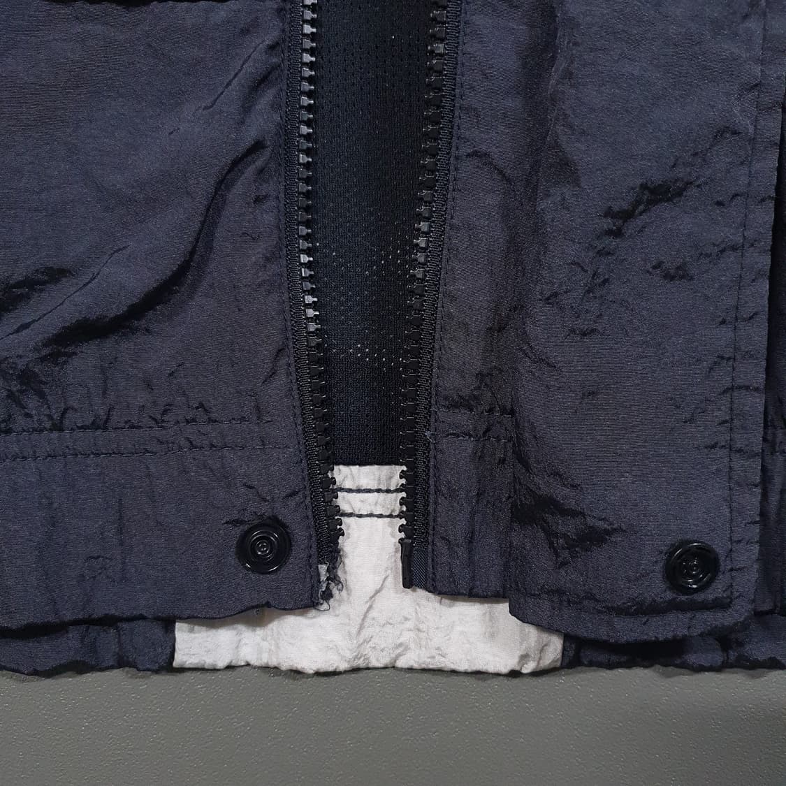 실측 XL 나이키 빅스우시 우븐 라인드 바람막이 후드 자켓 오레오 범고래 상품이미지5