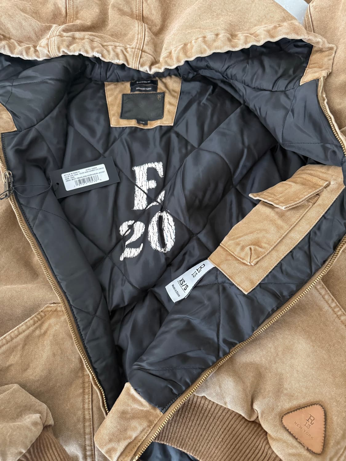 R13 에크루 워크자켓 XS/S 상품이미지5