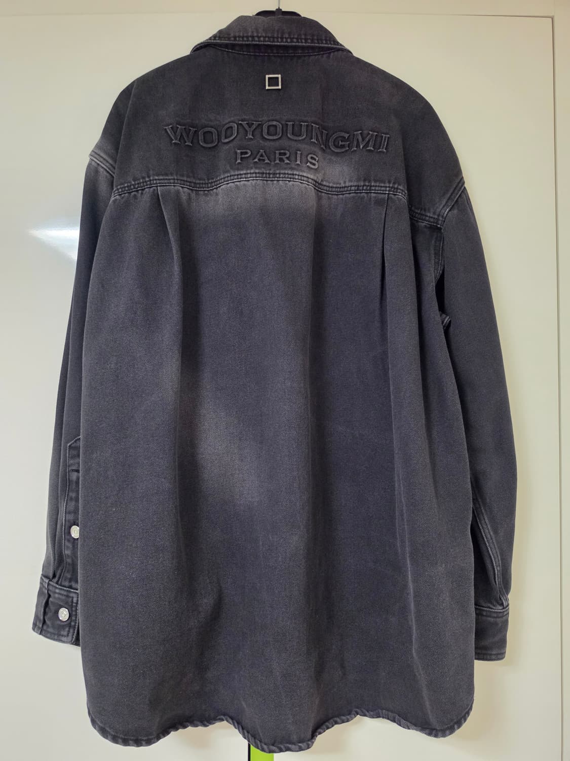 우영미 블랙 데님 셔츠 자켓 48 100-105사이즈 상품이미지2