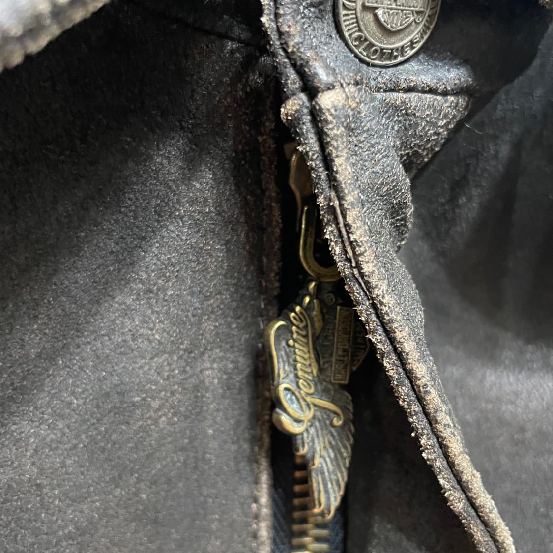 90s 할리 데이비슨 트라이벌 패턴 가죽자켓 상품이미지4