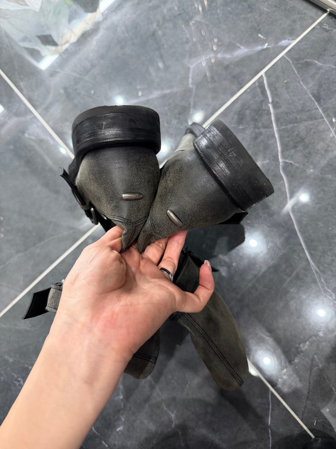 [NEGATIVETHREE] Slouchy middle Boots 240 상품이미지3