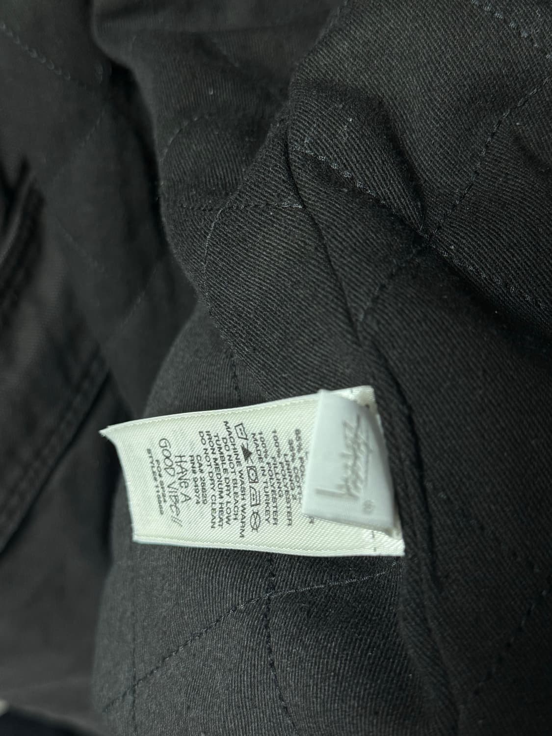 스투시 워시드 캔버스 샵 자켓 블랙 XL 상품이미지4