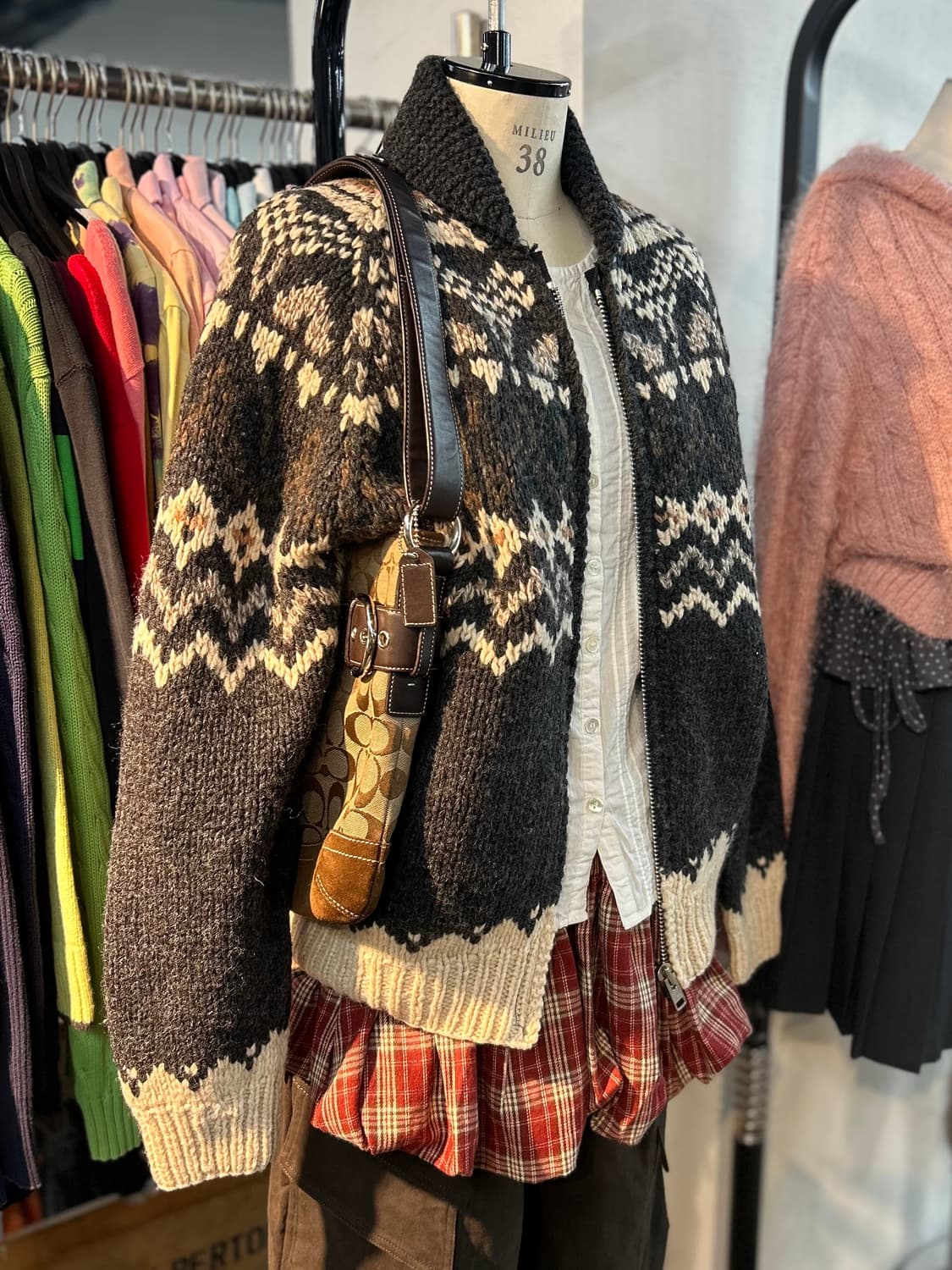 Vintage Pure Wool y2k Cowichan 상품이미지1