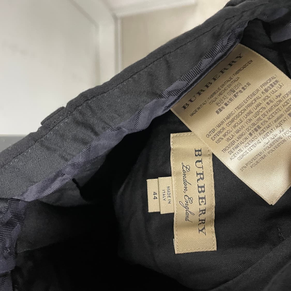 버버리 블랙 슬랙스 44(W) 상품이미지5