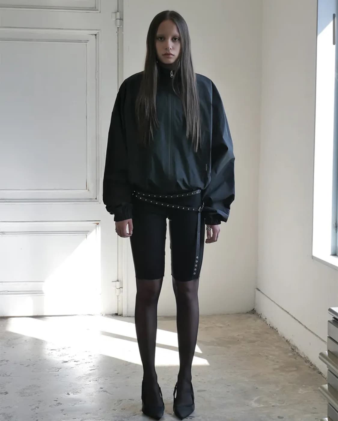 락케이크 Script Nylon Jacket 자켓 블랙 상품이미지1