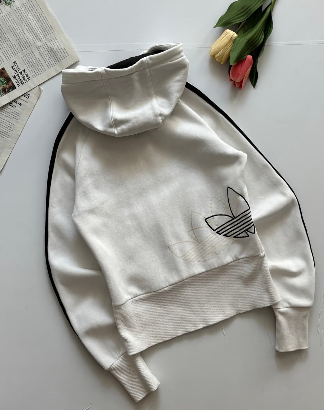 adidas 아디다스 트레포일 우먼스 후드 집업 상품이미지3