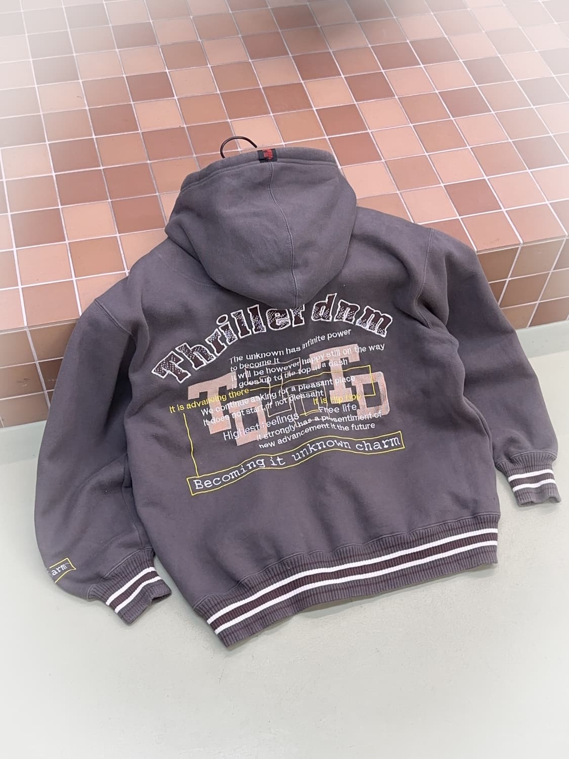 thriller y2k oversized zip hoody 상품이미지1