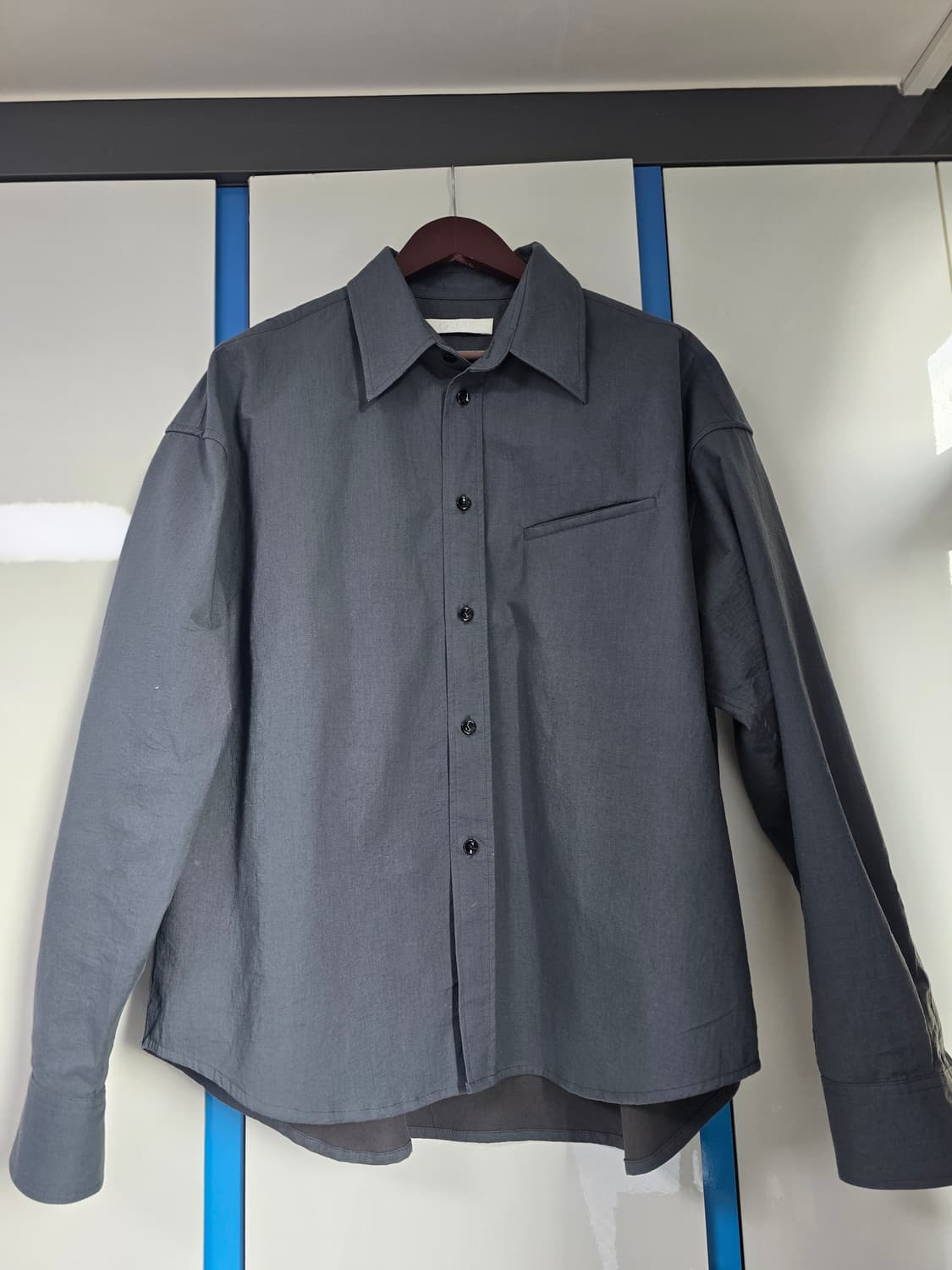 [3] OUAT 오피스 셔츠 그레이 상품이미지6