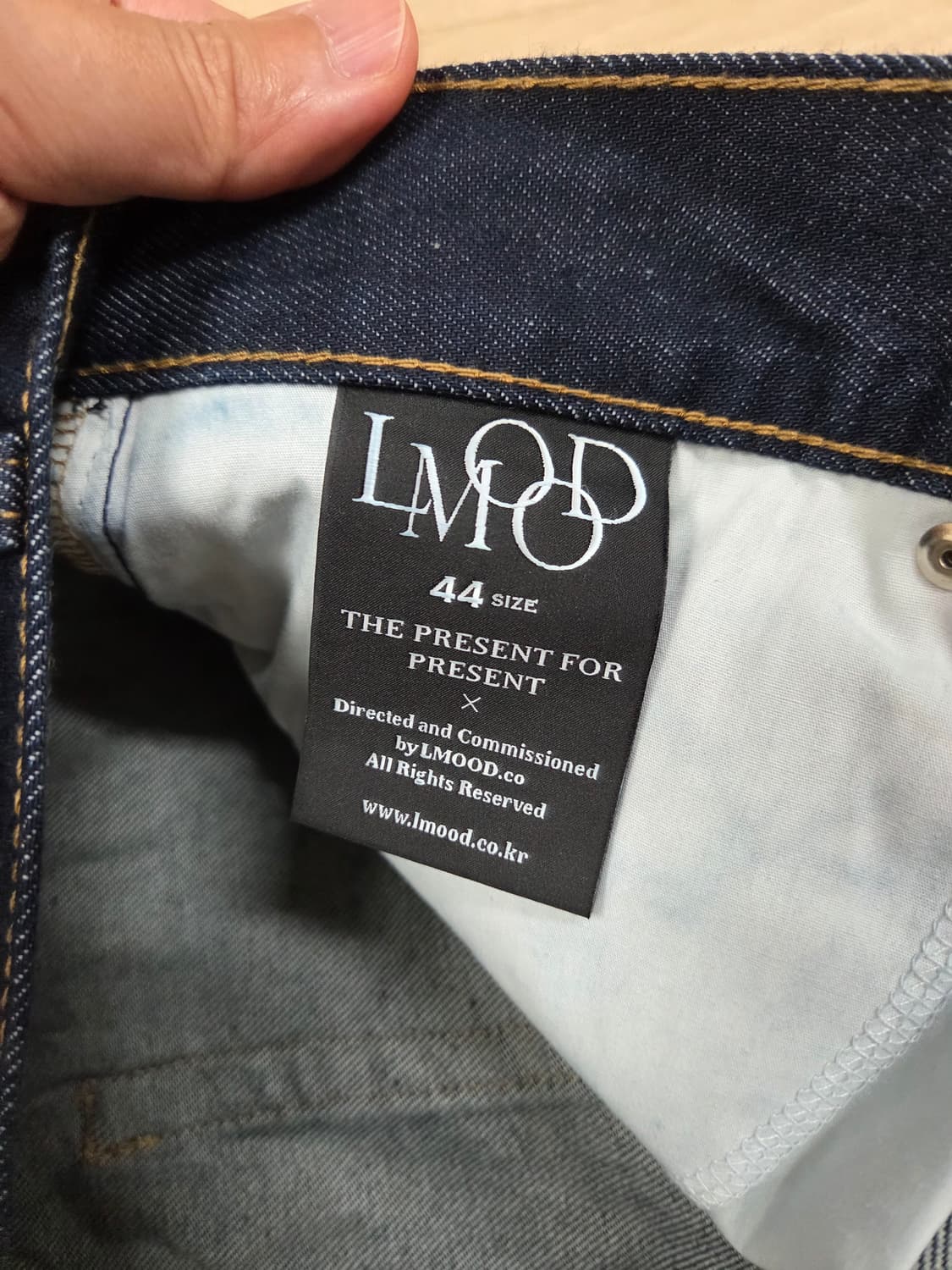 엘무드 잔느 플레어 데님 인디고 44 상품이미지7