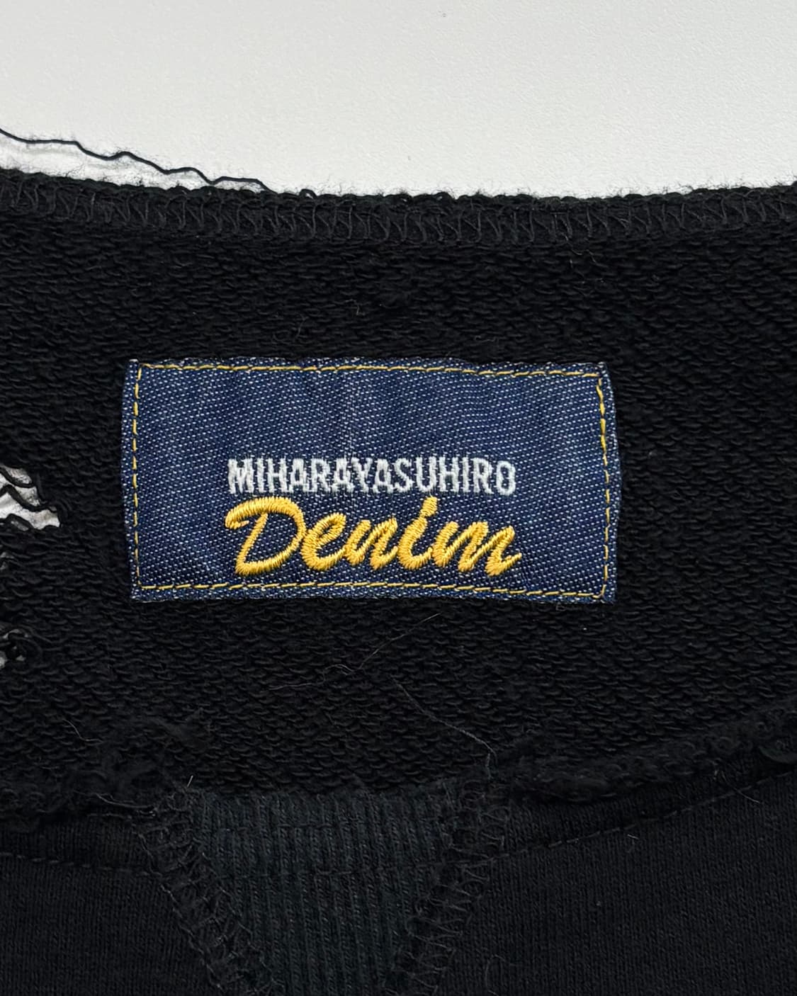 Miharayasuhiro 미하라야스히로 블랙 디스트레스드 스웻셔츠    상품이미지8