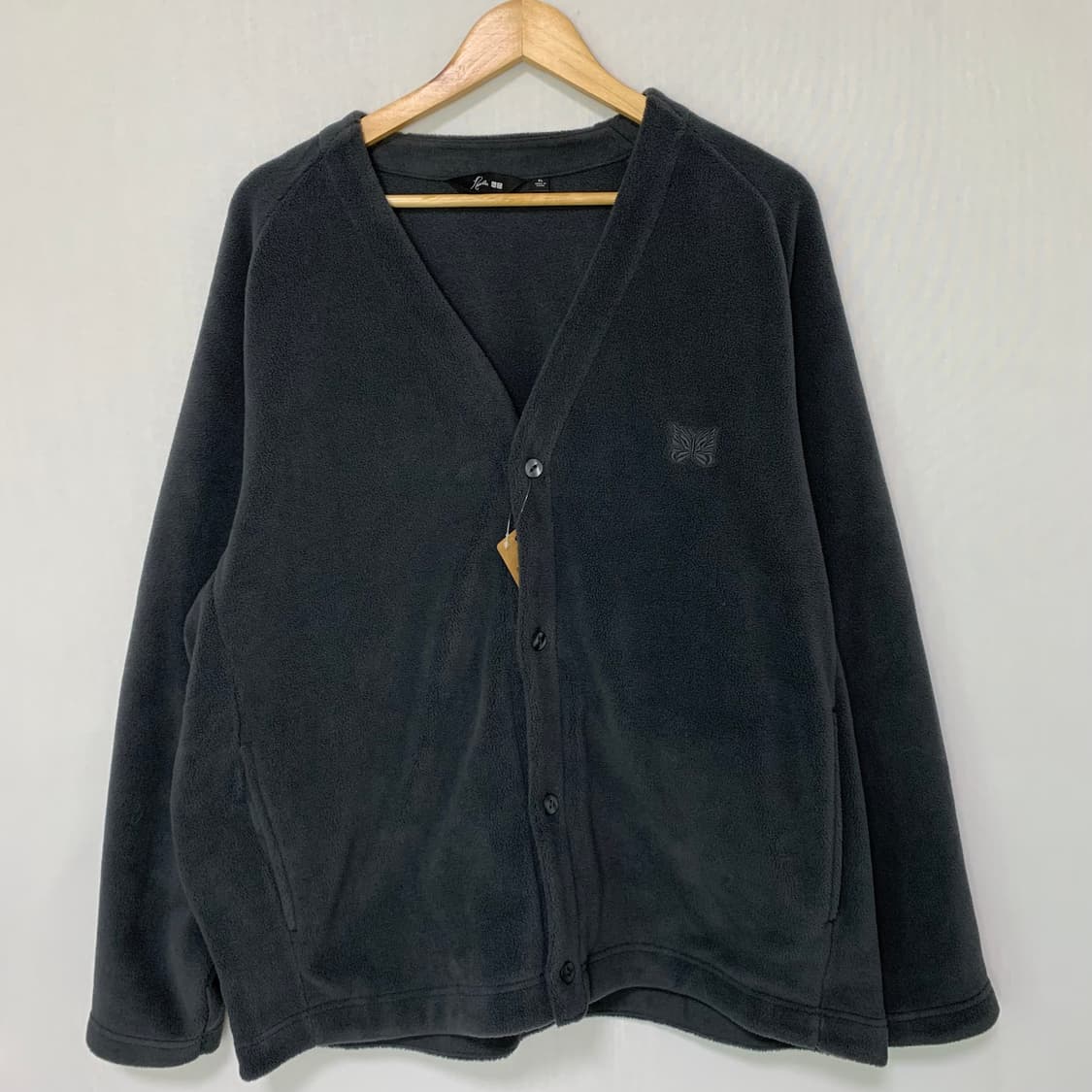 유니클로X니들스 플리스 가디건 차콜 XL 빈티지 후리스 상품이미지2