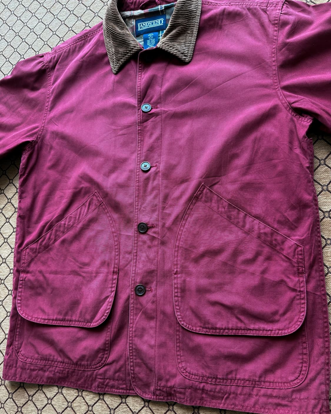 lands end 버건디 헌팅 자켓 상품이미지4