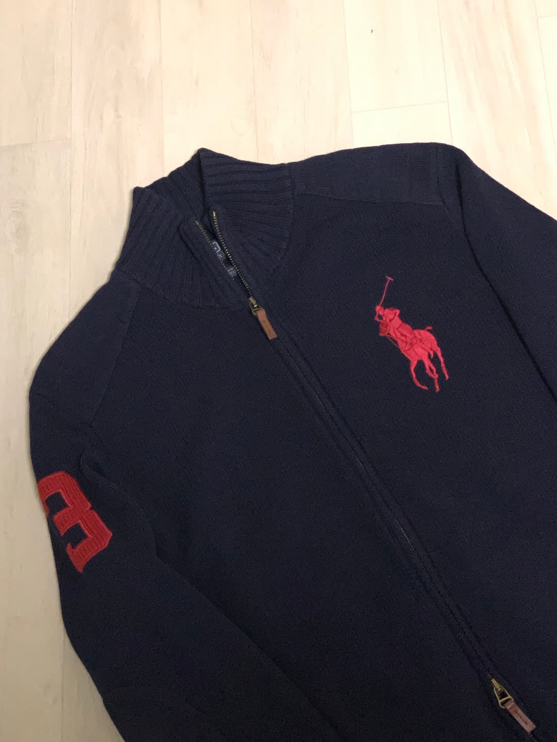 폴로 랄프로렌 빅포니 램스울 니트집업 상품이미지3