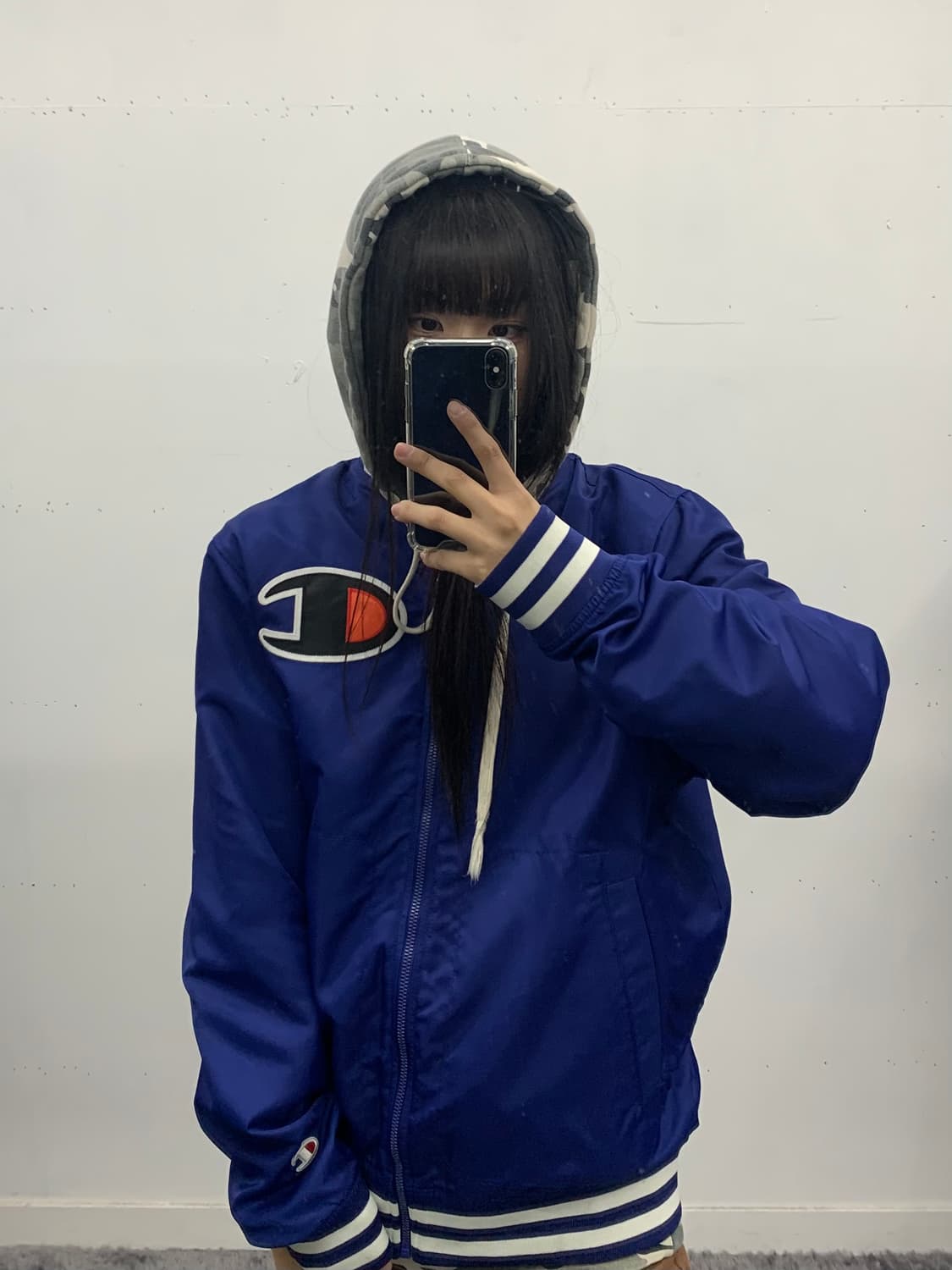 챔피온 빅로고 스타디움 집업 자켓 상품이미지1