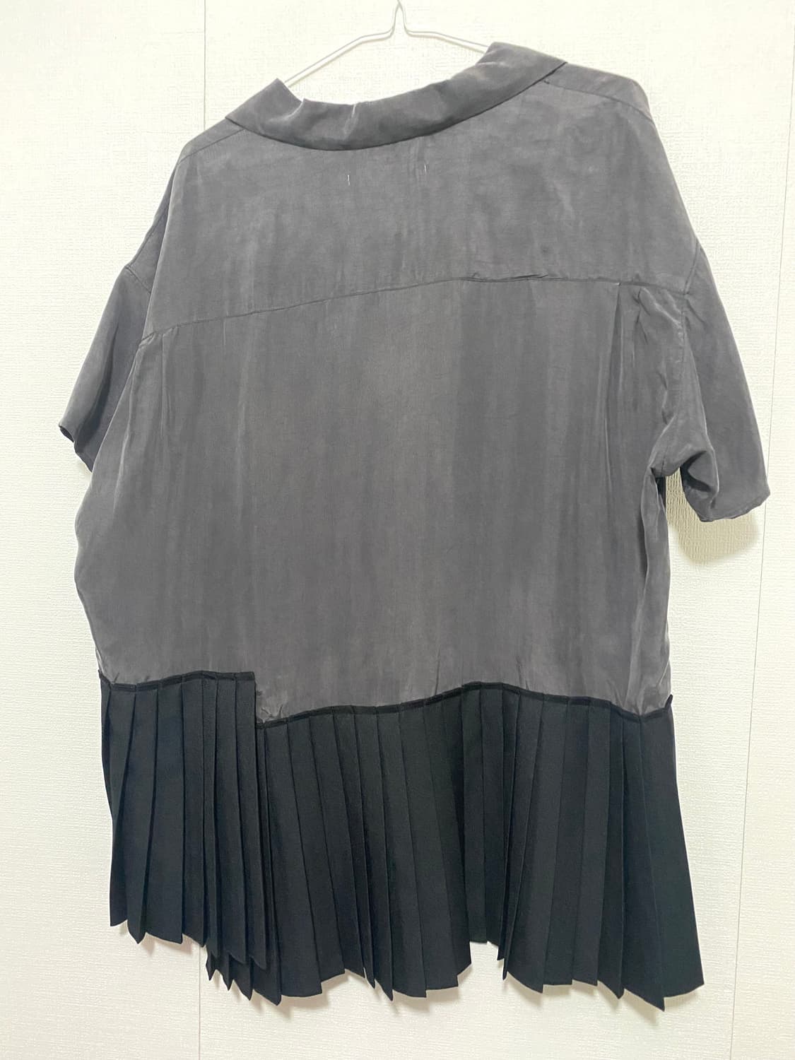 래코드 오픈 카라 플리츠 셔츠 22SS  상품이미지10