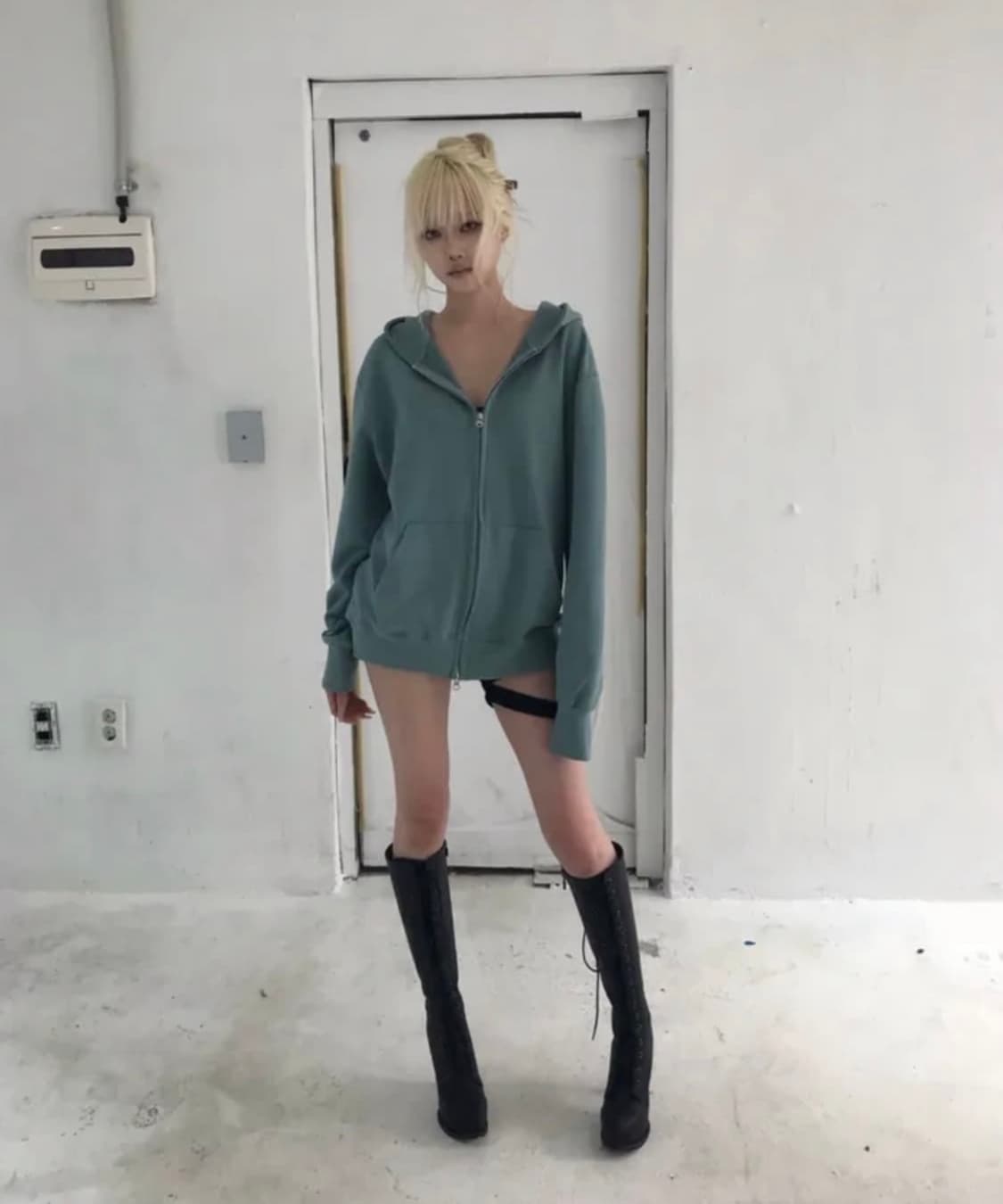 쿄이 kyoiii 민트 후드집업 상품이미지3