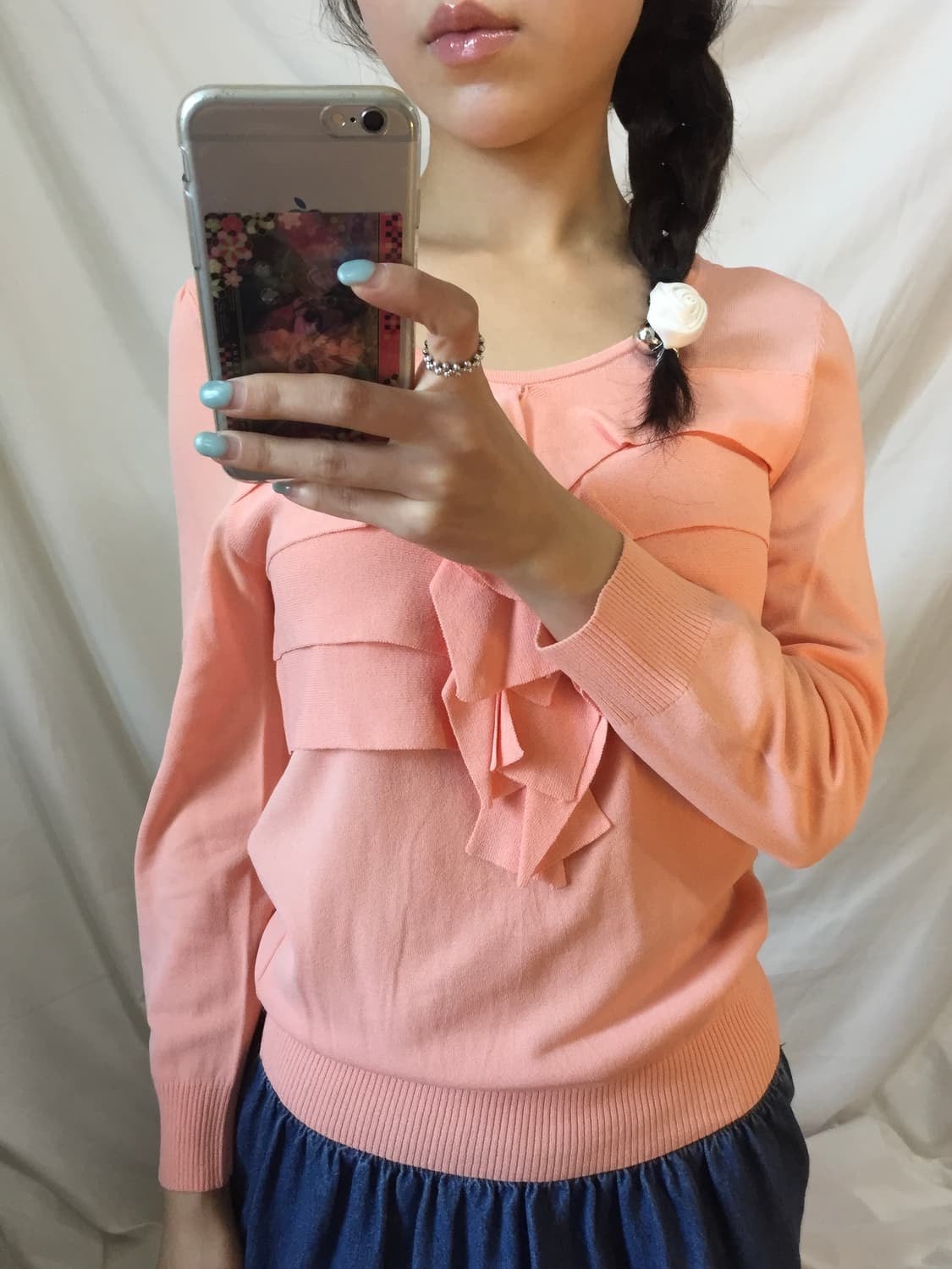 프릴 코랄 탑 상품이미지5