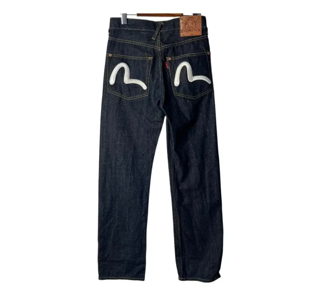[Evisu] 에비수 재팬 로고 자수 데님팬츠 상품이미지1