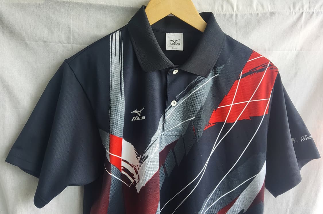 MIZUNO 미즈노 공용 반팔 카라티 M 기능성 폴리 스포츠웨어 골프웨어 상품이미지3