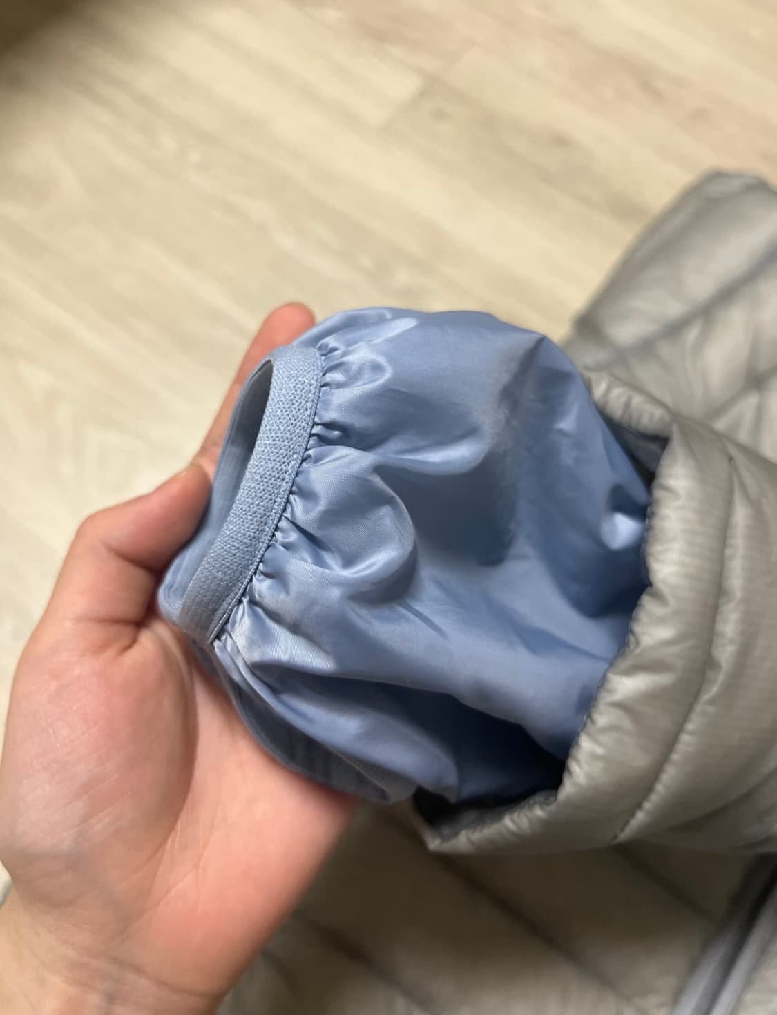 산산기어 경량패딩 25fw 그레이 사이즈 (1) 상품이미지2