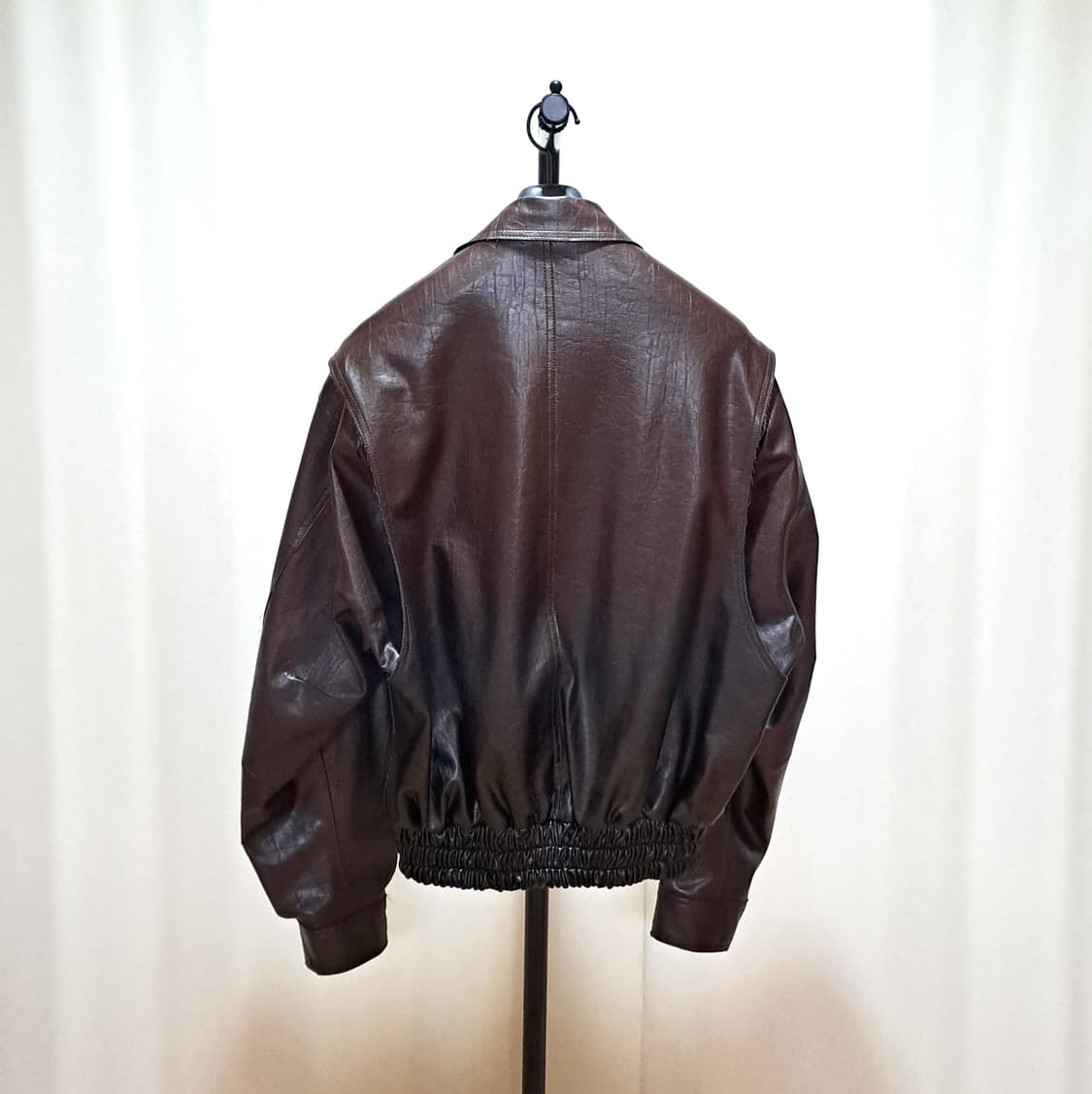 (택포) 알렌느 그라데이션 비건레더 자켓 2 A946 상품이미지5