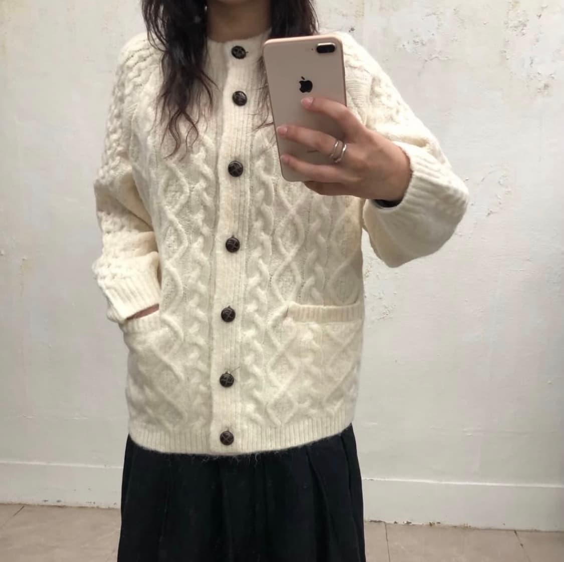 빈티지 피셔맨 아이보리 가디건 상품이미지1