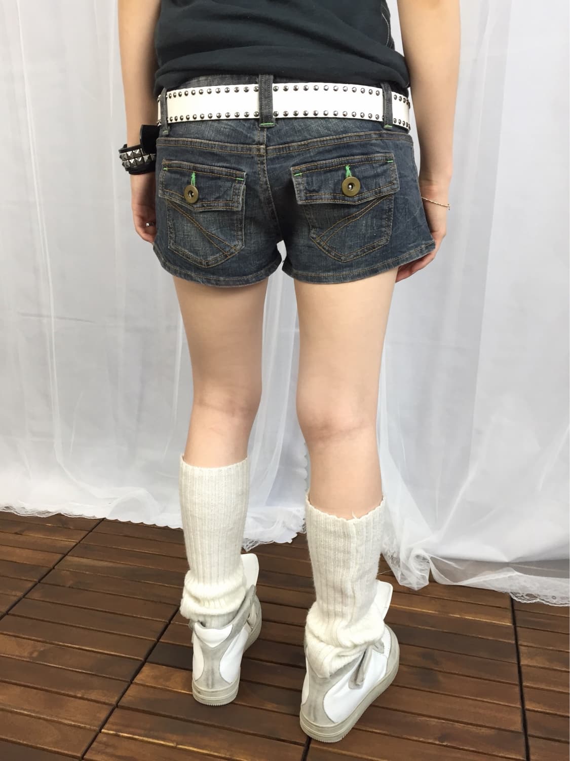 Jpn Lei Miki Denim Mini Shorts 상품이미지1