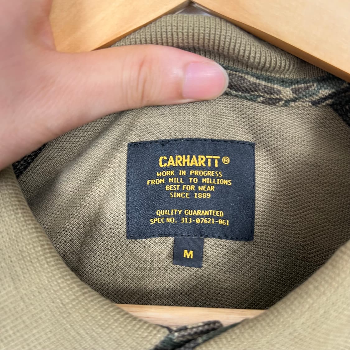 Carhartt 칼하트 WIP 타이거카모 반팔 카라티 상품이미지5