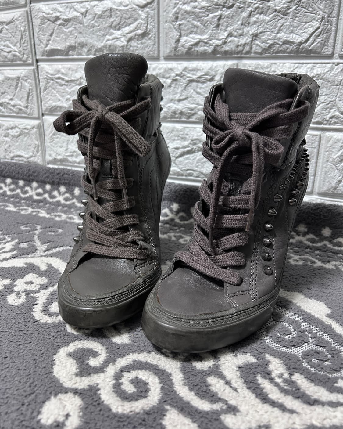 Ash 아쉬 스터드 스니커즈 힐 부츠 상품이미지2