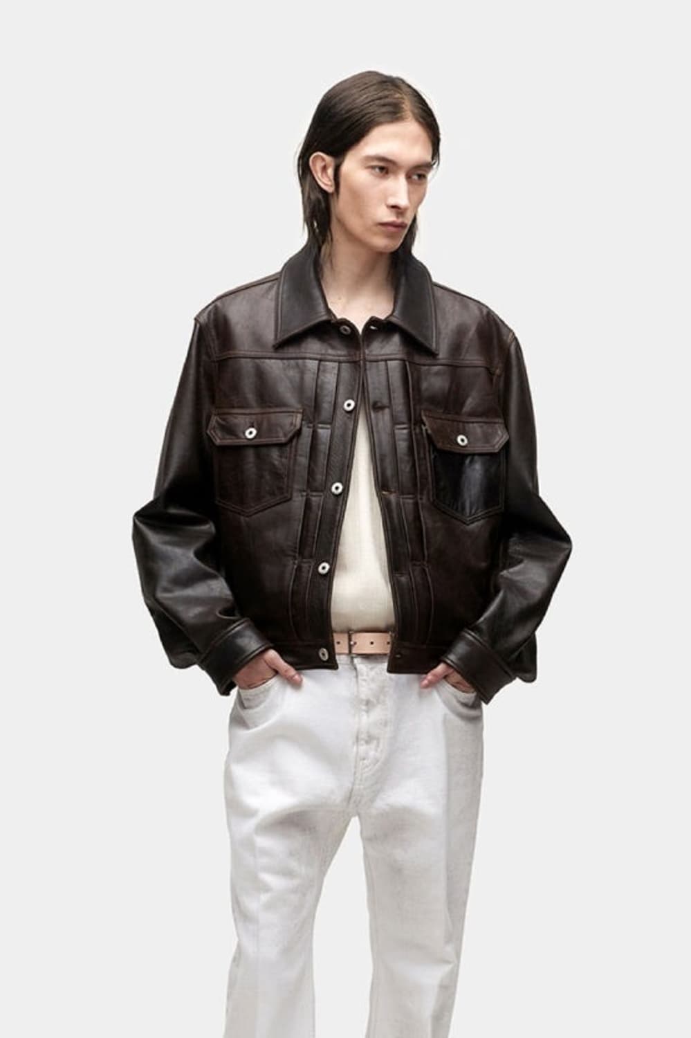 쿠어(coor) 램스킨 트러커 재킷 상품이미지2