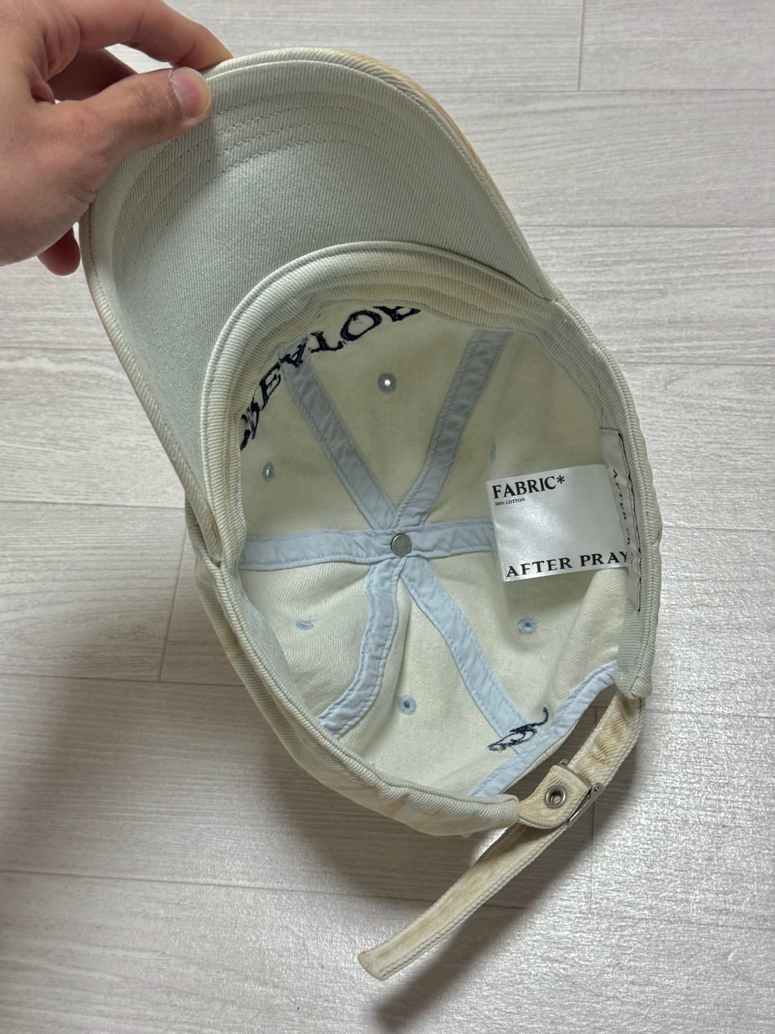 애프터프레이 프레센스 크리에이터 볼캡 워시드스카이 상품이미지8