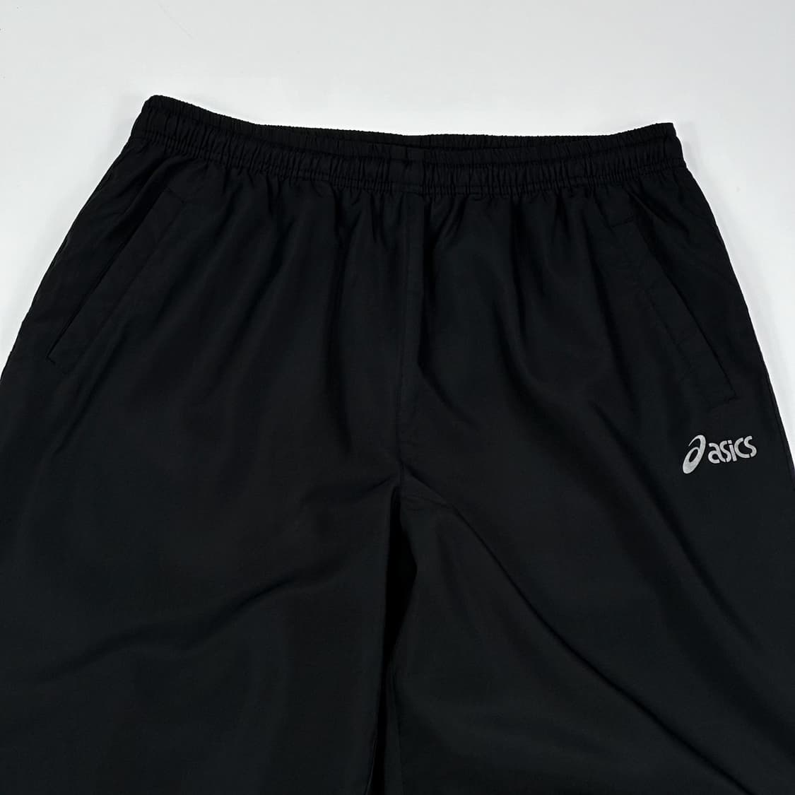 아식스 트레이닝 와이드 블랙 우븐팬츠 (XL) 상품이미지4