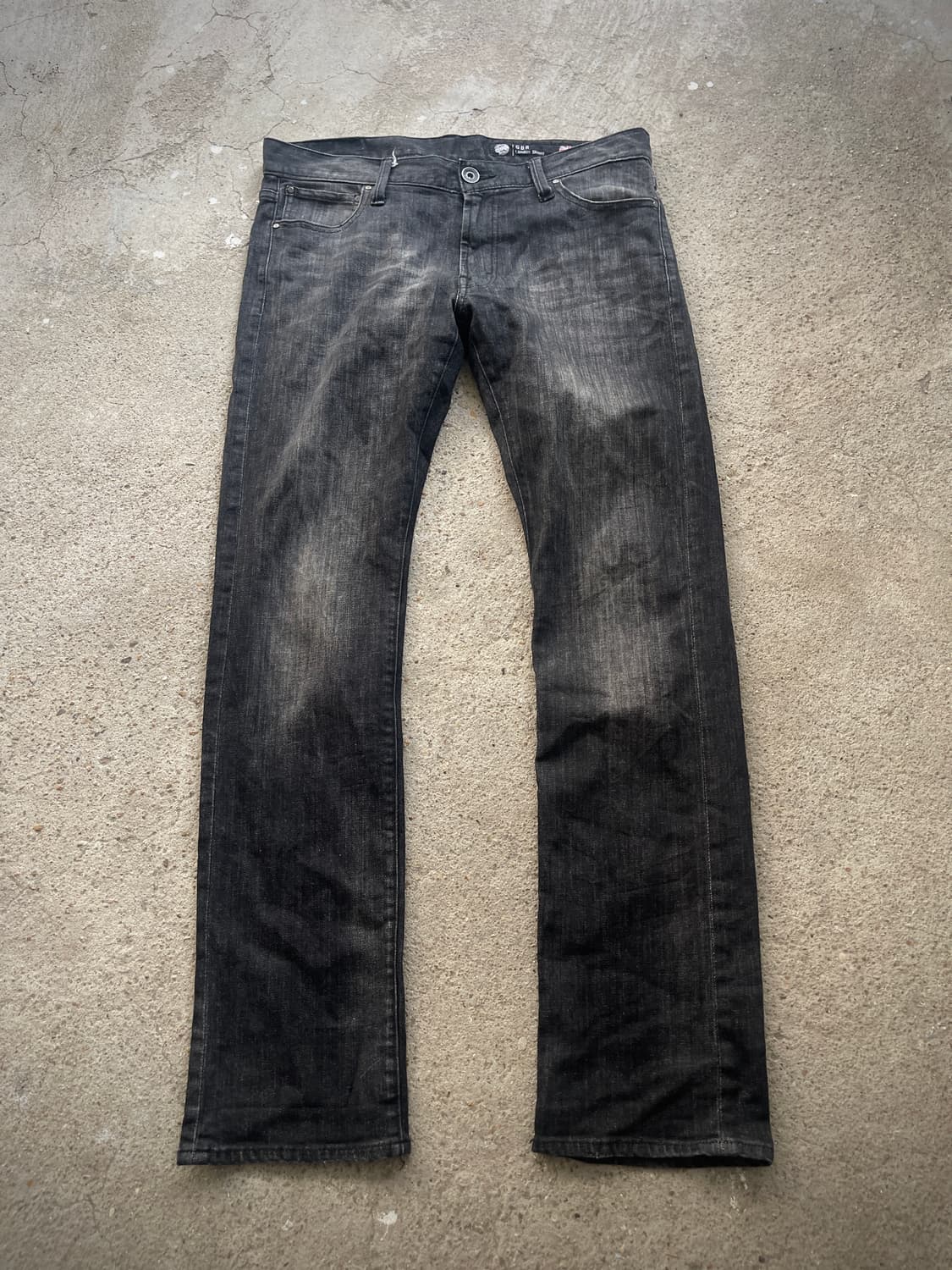 grey wash straight jeans 상품이미지1