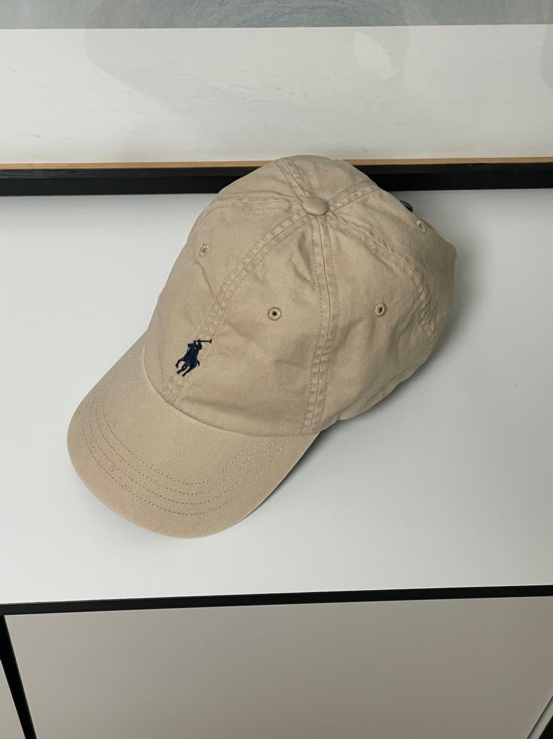 폴로 베이지 볼캡 상품이미지2