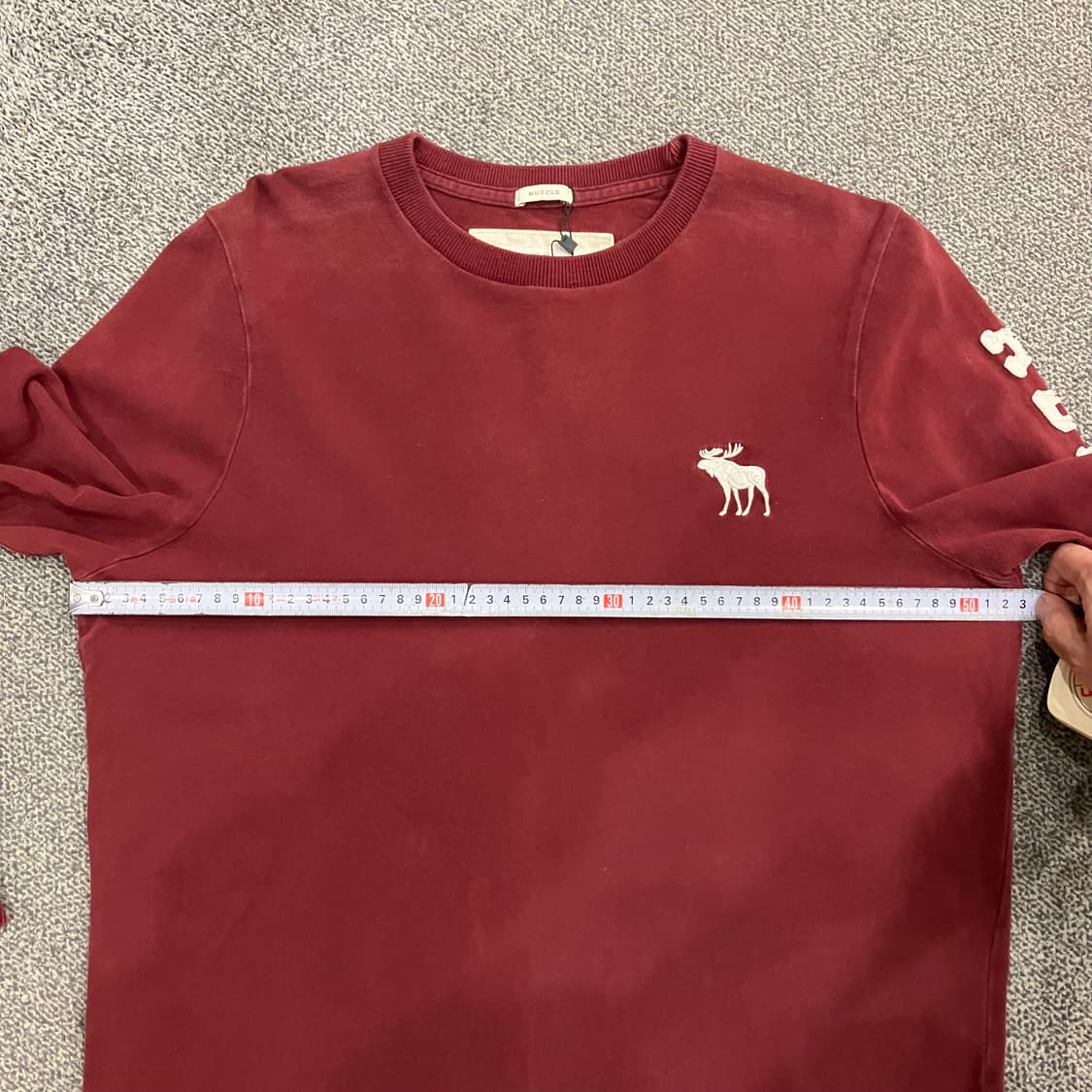 159 아베크롬비 롱슬리브 버건디 와인 상품이미지5