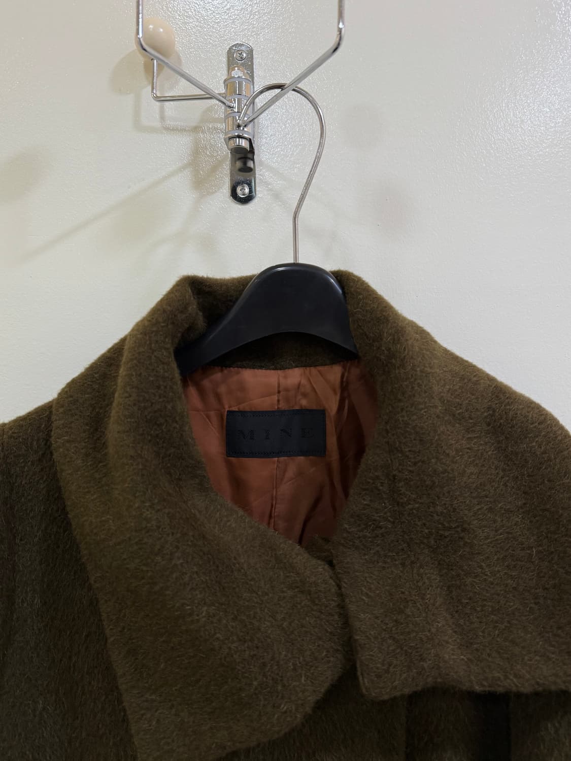 한섬 마인 모직 카키 코트 정품 상품이미지3