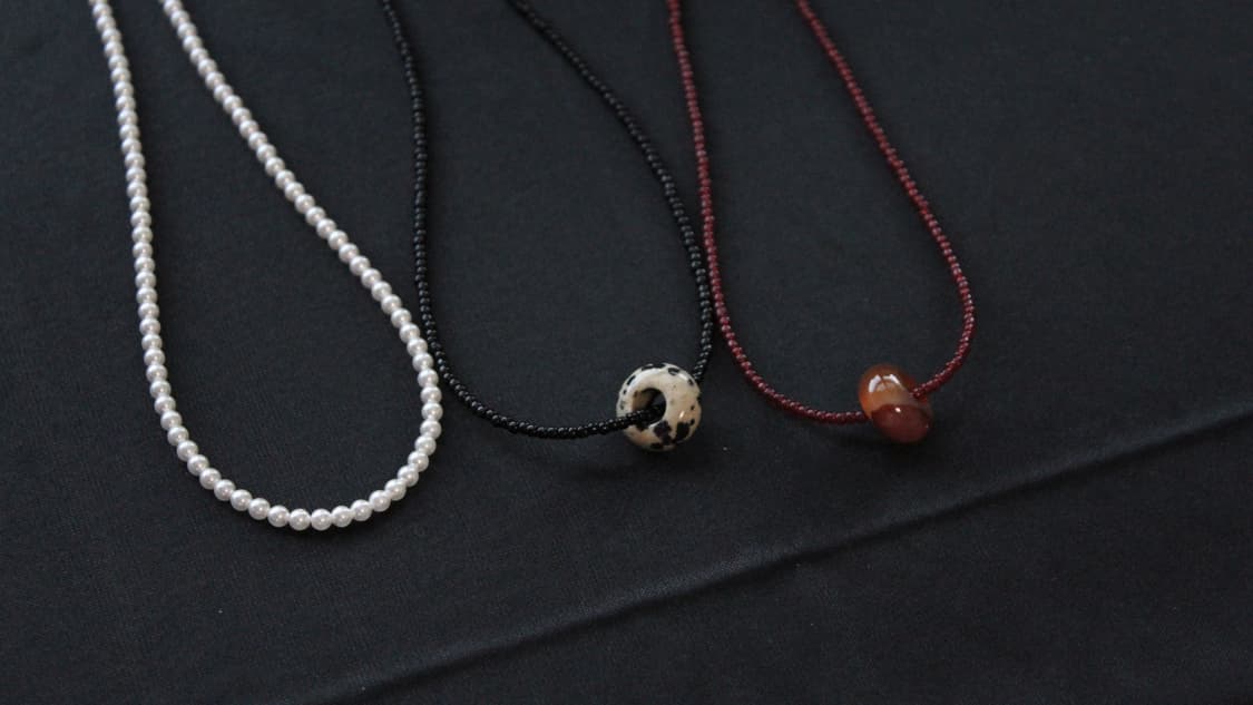 [Handmade] Rustic 비즈 목걸이 상품이미지2
