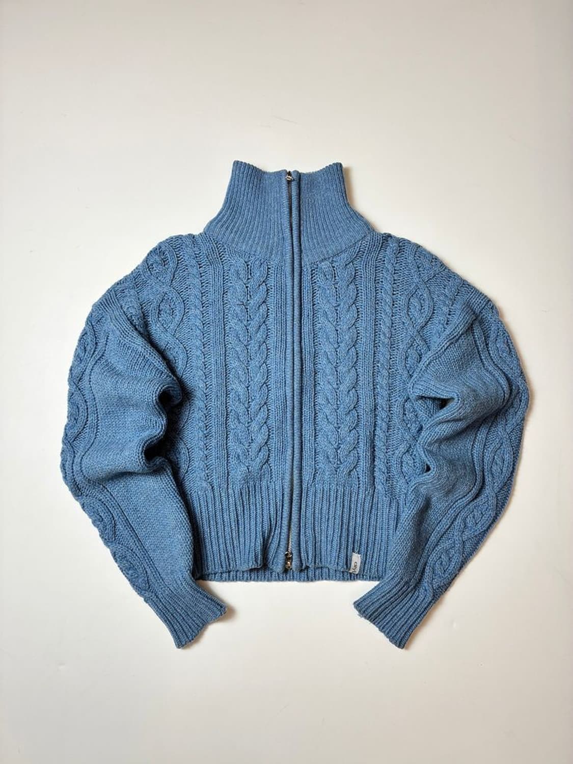 시티브리즈 CITYBREEZE 21FW 울 케이블 니트 집업 PN8190 상품이미지1