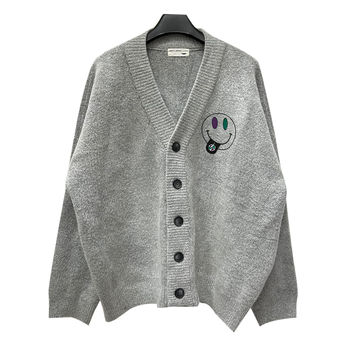 뱀파이어 위켄드 스마일 헤비 오버핏 니트 가디건 FREE 상품이미지2