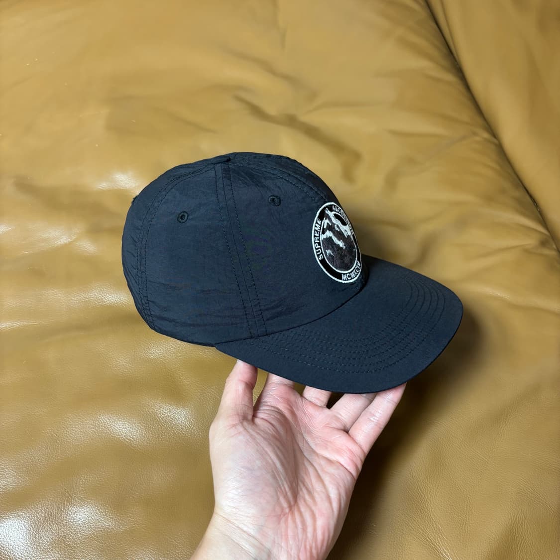 Supreme 슈프림 설산 블랙 6패널 볼캡 모자 (Black) 상품이미지3