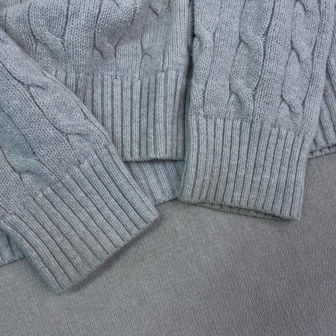 100 폴로랄프로렌 꽈배기 그레이 니트 상품이미지5