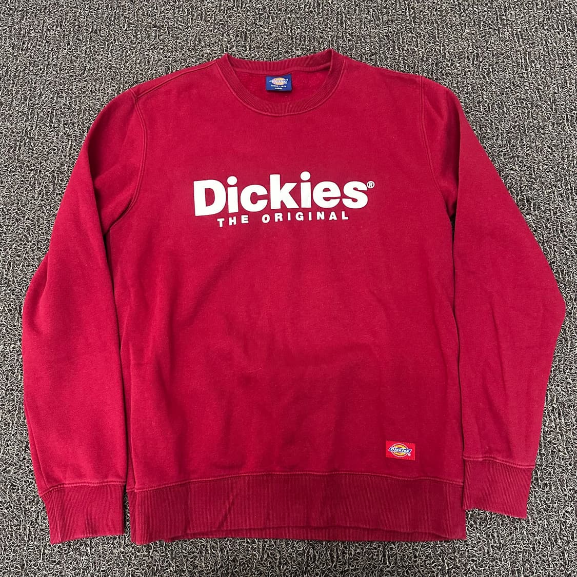 Dickies 디키즈 버건디 기모 맨투맨 L 상품이미지1